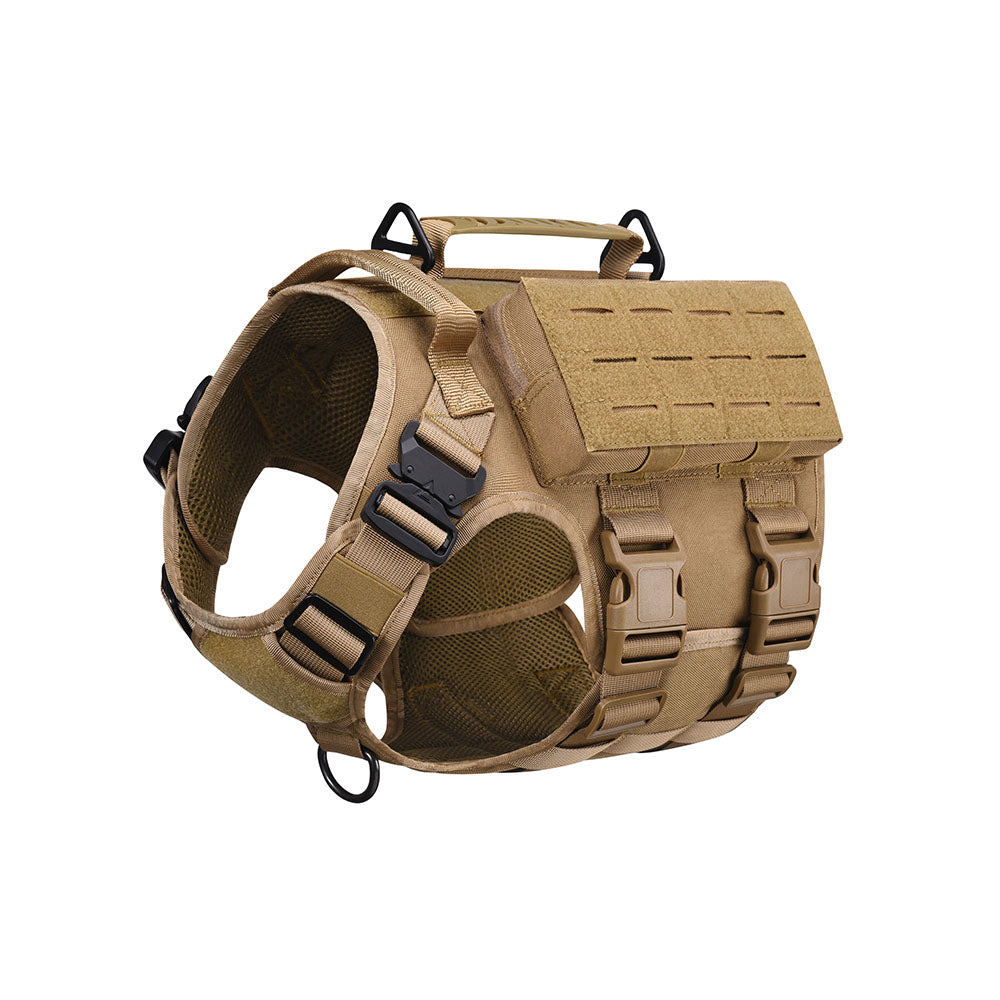 BAOTAC Tactical Dog Harness  Escape- Proof  Military Vest No Pulling  Working or Training Pet Vest for Medium & Large D9 version