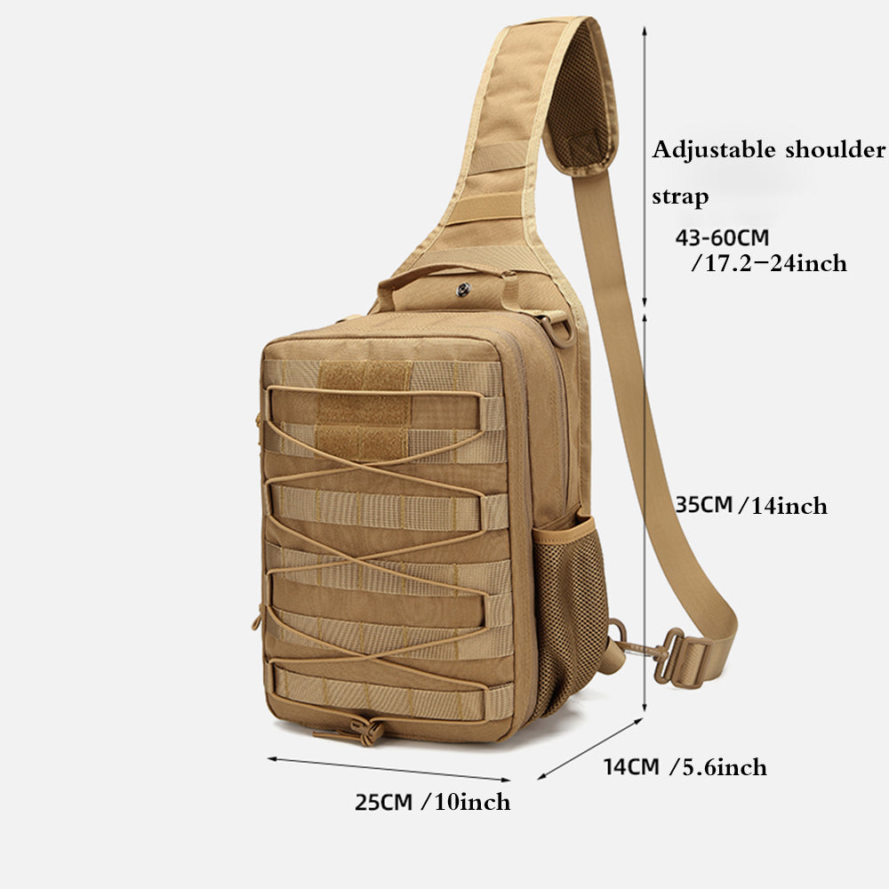 BAOTAC Tactical Sling Bag For Men Small Military Rover Single Shoulder Bag EDC Chest Pack Molle  Range Bag