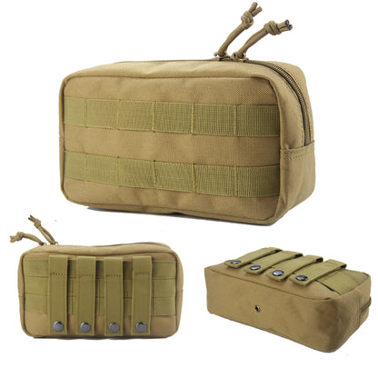 BAOTAC 9 inch Tactical Molle  Rectangular Zippered EDC Waist Pouch