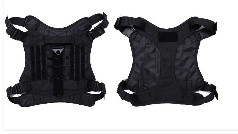 BAOTAC Tactical Dog Harness sets for Medium L and XL Dogs  with Handle, Service Dog Vest with Molle  Panels