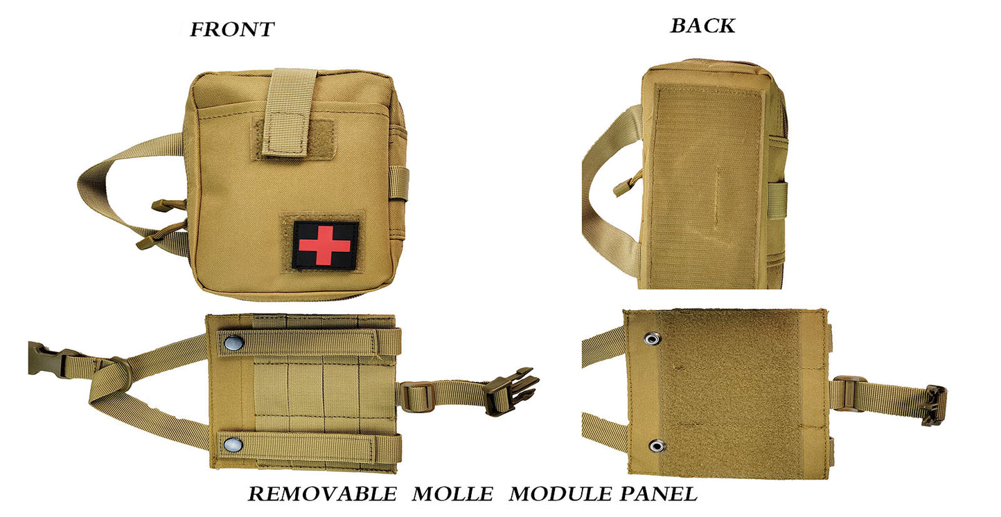 BAOTAC  Tactical  Molle Medical  Pouch, EMT First Aid  Quick Detach Rip-away Utility Tools Pouch for  Outdoor Activities Adventures and  Home Car Daily Used